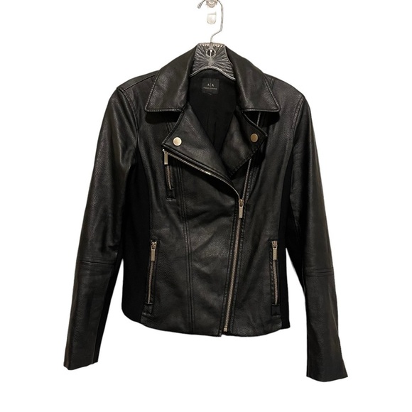 Armani Exchange Women Biker Jacket Size XS - Picture 1 of 9